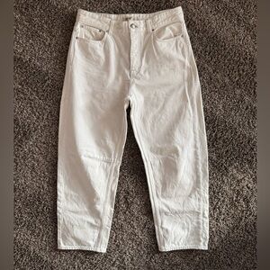 Madewell The Darted Barrel Leg Jean Jean, Vintage Canvas, EUC, 26